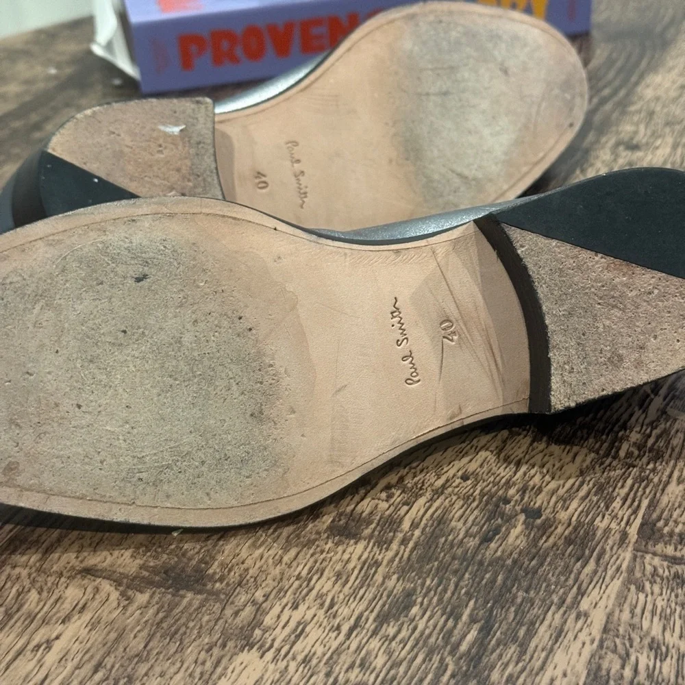 Paul‎ Smith Silver Slip-On Loafers